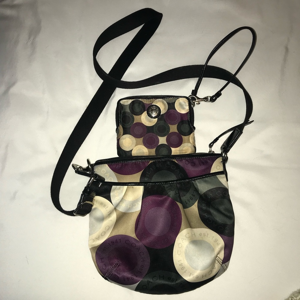 Coach crossbody and wristlet